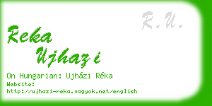 reka ujhazi business card