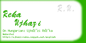 reka ujhazi business card